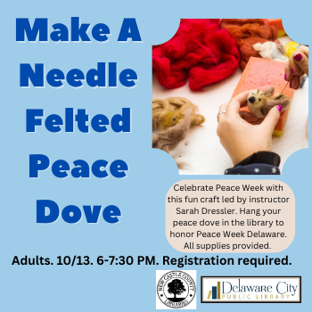 Make A Needle Felted Peace Dove
